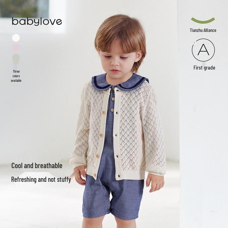 Babylove Unisex Baby Summer Thin Knit Cardigan 90