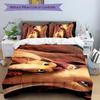 Wildly Expressive Faces Printed 3pcs Bedding Set Soft Microfiber 1 Duvet Cover And 2 Pillowcases Home Bedroom Decor Xmas Gift K1802