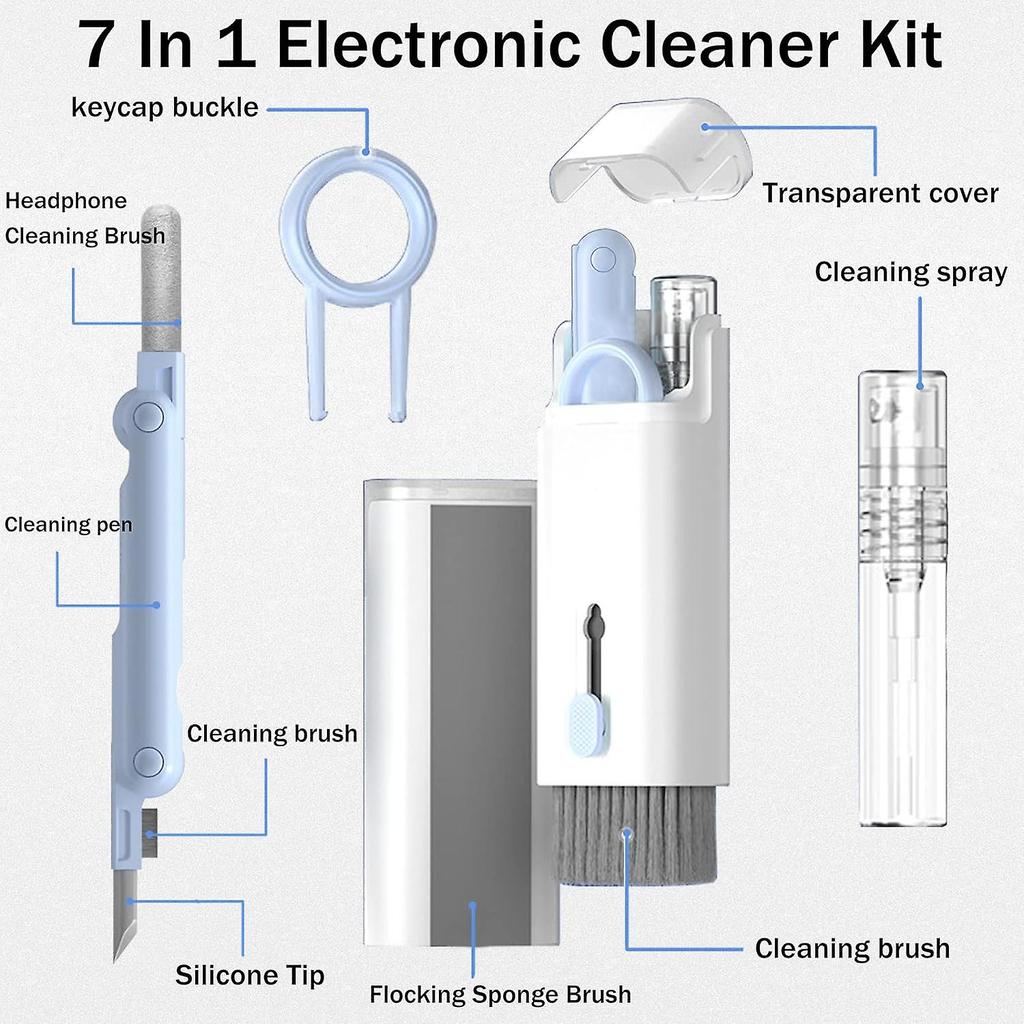 Laptop Screen Keyboard Cleaning Kit, Headphone Keyboard Earbud Shell Screen Multi-functional Cleaning Tool Kit,