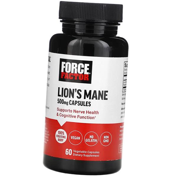 

Їжачок гребінчастий, Lion s Mane 500, Force Factor 60вегкапс (71641003) 60vcaps