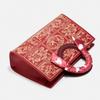 Chinese-style wedding bag 2024 new model for women, red traditional embroidered handbag, shoulder bag for middle-aged mothers, niche ethnic style