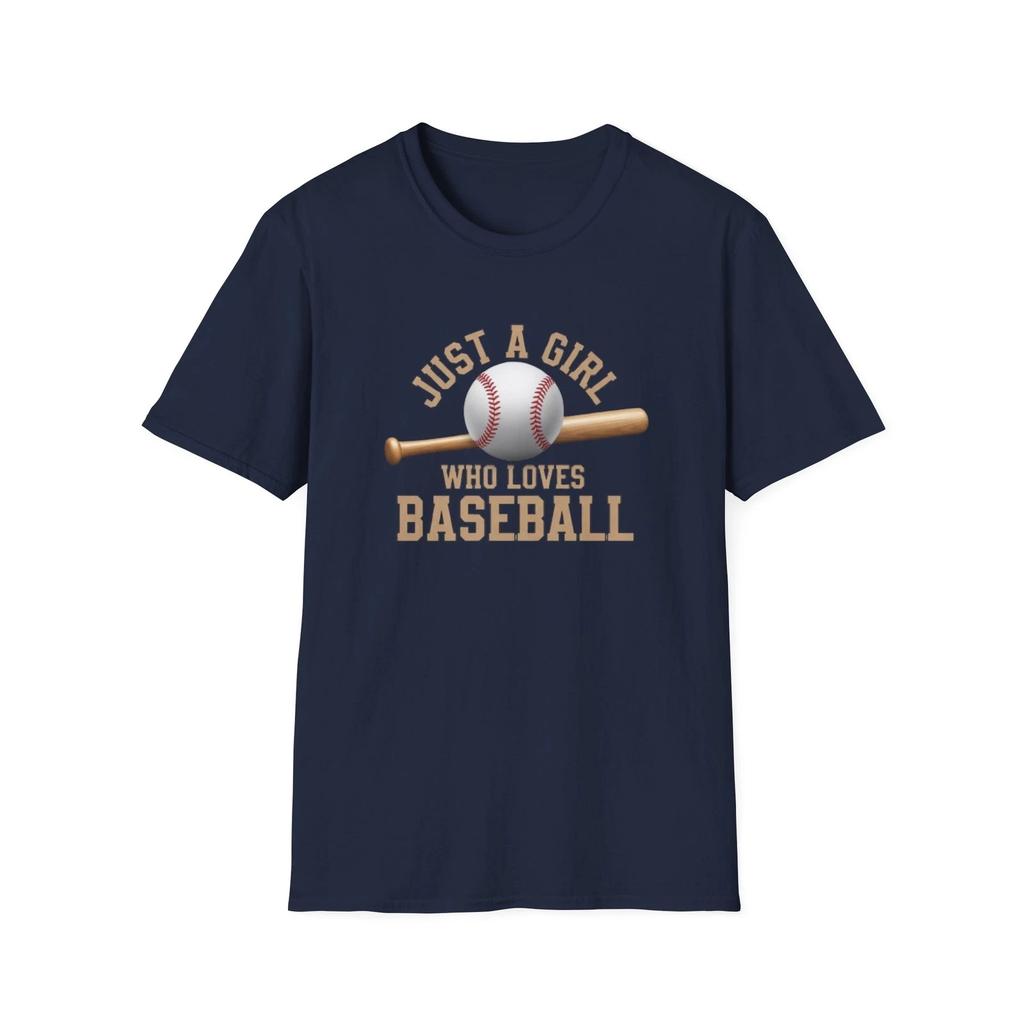 Baseball Lover T shirt, Sports Fan Tee, Just A Girl Who Loves Baseball Shirt