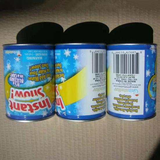 1 Set Snow Powder Eco-friendly No Mixing Required Iron Realistic Fluffy Snow-making Tools Set for Home