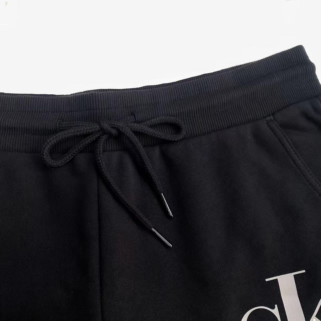 Calvin Klein Minimalist Comfortable Versatile Fleece Casual Pants Men Bottoms Black 81202GP-010
