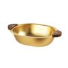 Thicken Fruits Salad Bowl Oval Noodle Bowl Stainless Steel Bowl  Fruit Dessert Serving