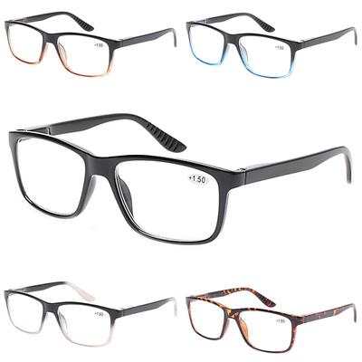Turezing Reading Glasses Spring Hinge for Men Women Readers Eyeglasses Diopter +0 To +600 Lightweight Durable