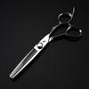 FDMS-12 6.0" Silver 440C Dimashi Hairdressing Scissors: Straight, Special Shape Shears for Barbering and Bangs.