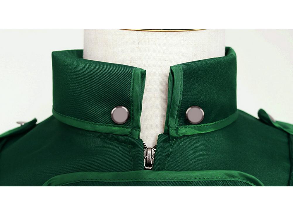 2024 Women's Halloween Medieval Tailcoat with Irregular Hem and Lapel