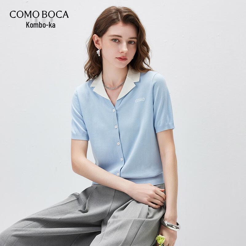 

Женский вязаный кардиган с коротким рукавом из смесовой шелка L