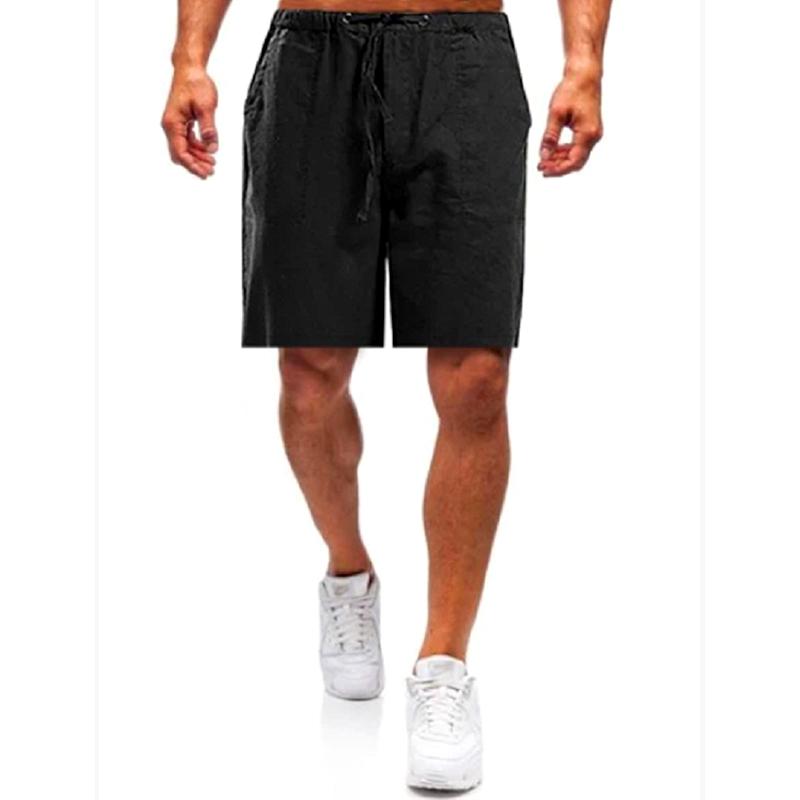 1Pc Streetwear Breathable Cotton Summer Mens Clothes Soft Men's Shorts Pants Fitness Solid Color