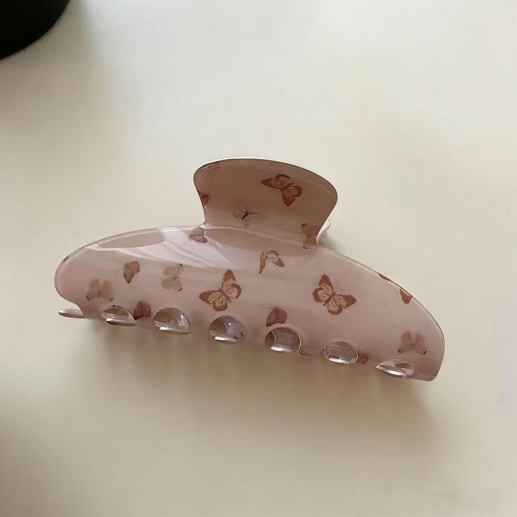 Koreanischer Eleganter Kürbisbogen Polka Dot Haarspange - Groß, Cremige Texturierte Hochsteckfrisur-Accessoire
