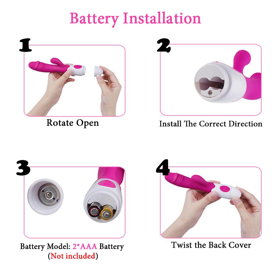 10 Speed Dildo Sex Toy Rabbit Vibrator Vagina Clitoris Female Massager Masturbation Electric Motor Sex