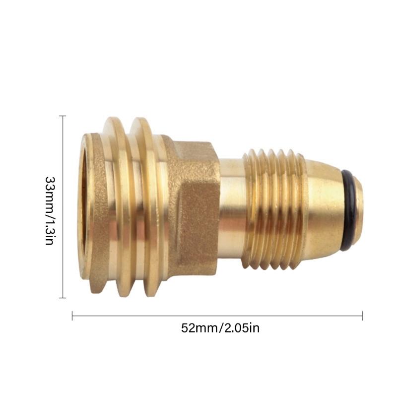 Propanes Gas Grills Quick Connecting Fitting Solid Brass Adapter Quick Connecting Adapter for Efficient Fuels Conversion
