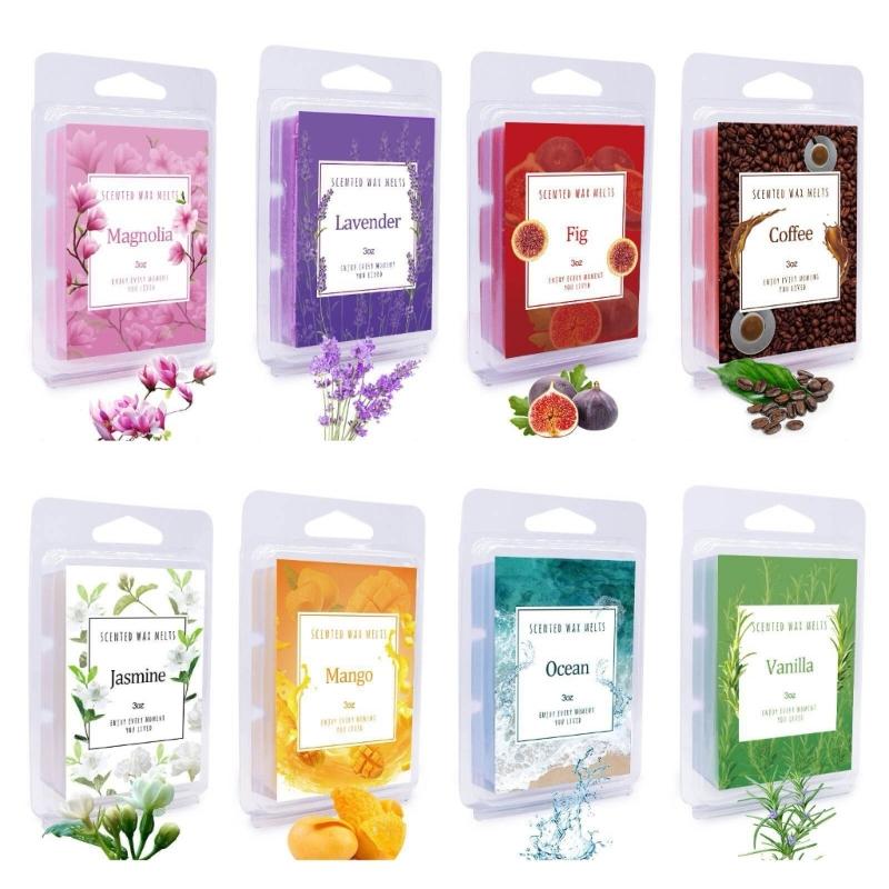 Versatile Wax Melts, Scented Wax Melts Cubes  for Relaxing Environment Perfect Mother Day Gifts 8Packs /3oz Each