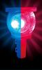 Clear LED Eyeball Flashing Light for Security and Animal Solar Charging Safety-3 SBJL-2 Prevention,