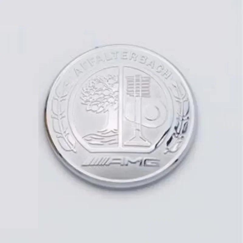 

For Mercedes Benz 57mm ABS Car Flat Hood Emblem Sticker Front Badge Logo For Mercedes Benz AMG C180 E300 S200 W206 W205 A0008171 Big and small feet