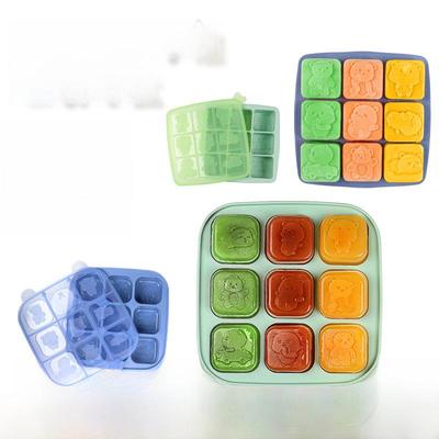 Silicone 9-Piece Bear Baby Food and Rice Cake Mold, Food-Grade Steamer Tool