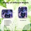 Case For Airpods Pro Pro2 4 Pro3 3 2 1 Clear Earphone Cases Cover Black Cat Starry Night