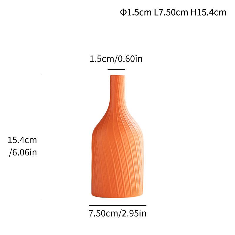 European Light Luxury Ceramic Vase - Desktop Ornament for Flower Arrangements