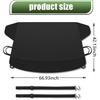 1 PC Car Front and Rear Windshield Snow Shield, Thickened Car Oxford Cloth Snow and Sunshade All-in-one Cover, Waterproof and Durable Windshield