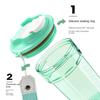 Fashion Plastic Coffee Cup Sealed Anti Fall Water Cup 500ml Handheld Rope Water Bottles Outdoor Sports