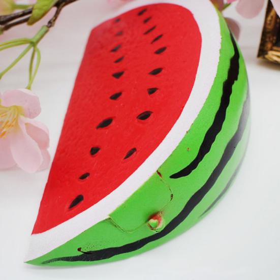 Slow Rising Squishy Jumbo Watermelon Slice Fruit Squeeze Toy Stress Relief Gift