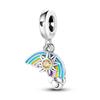 Rame Sognante Universo Stella Ciondoli Originali Bracciale Charms Gioielli Festa Perline Fai da Te Regali alla Moda
