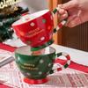 Christmas Coffee Mug Cartoon Ceramic Cup Creative Gift for Breakfast Xmas Holiday