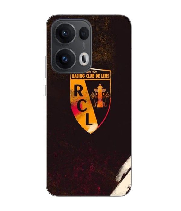 Coque Maniacase Pour Oppo Reno 13 Pro 5G RCL LENS orange fond noir