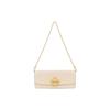 TORY BURCH Eleanor metal double T logo chain shoulder strap rectangular long cow leather crossbody shoulder bag regular women's white 148608-122