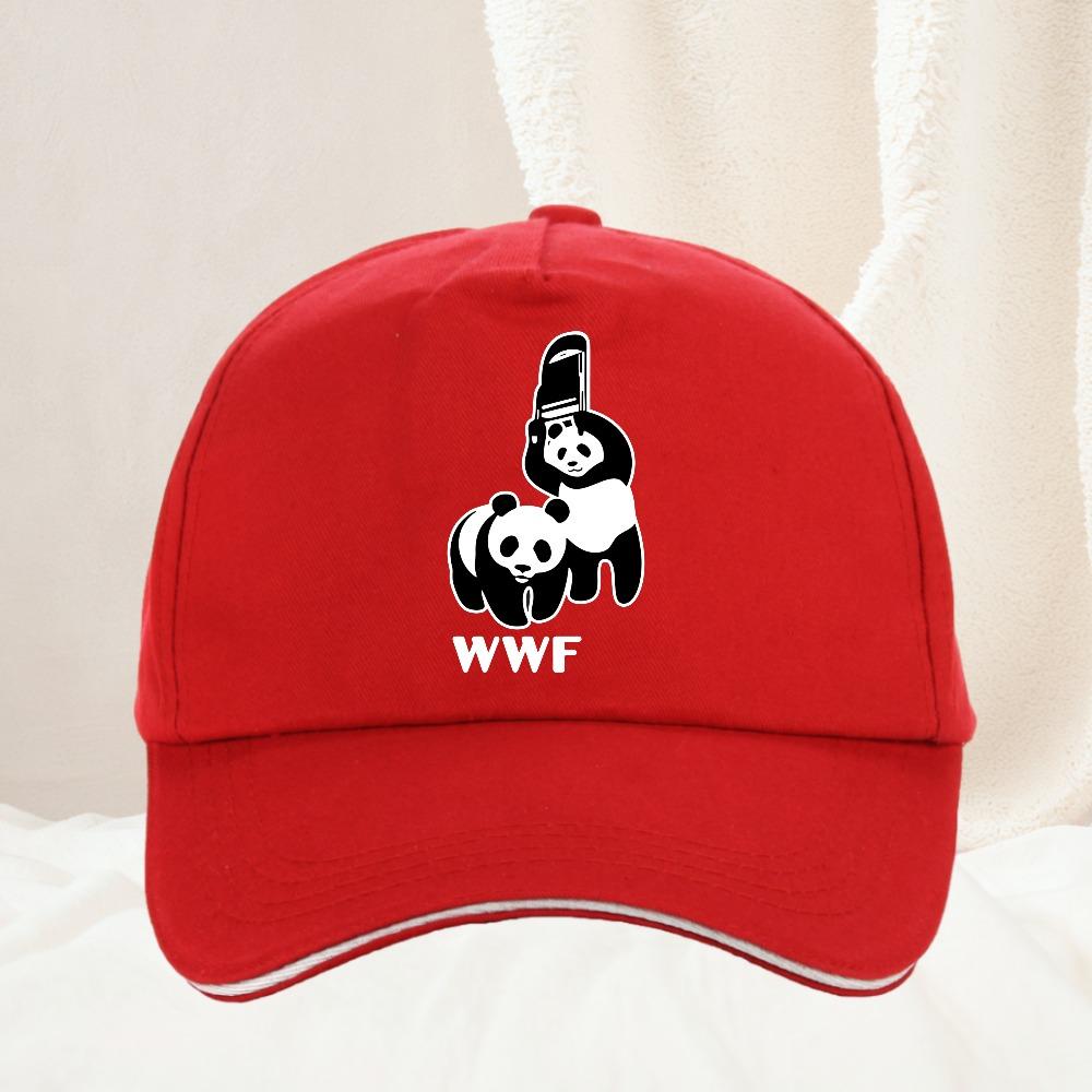 Retro WWF Panda Bär Baseballkappe Unisex Kopfbedeckung Lustige Wrestling Kampf Outdoor Sommer Geschenk Hüte Kappe
