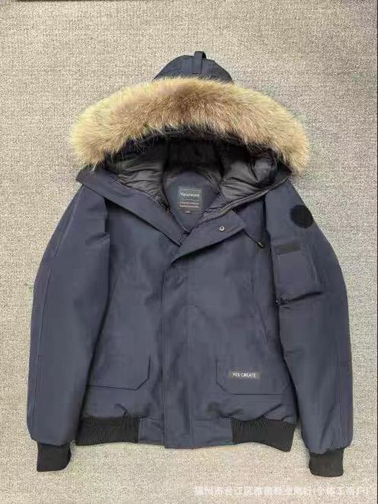 Winter Pure Canada Goose Down Bomber Jacket Putin Style Unisex White Duck Cold-Proof