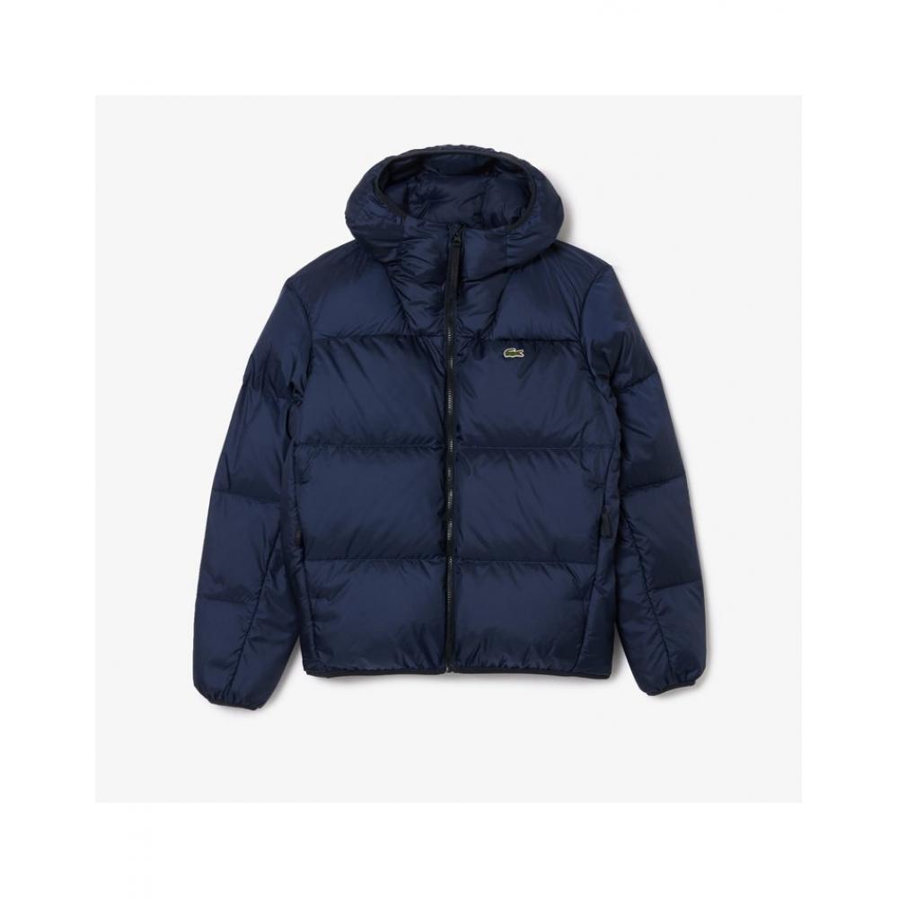 Lacoste Men S Hooded Down Puffer Bh7841 54n 166