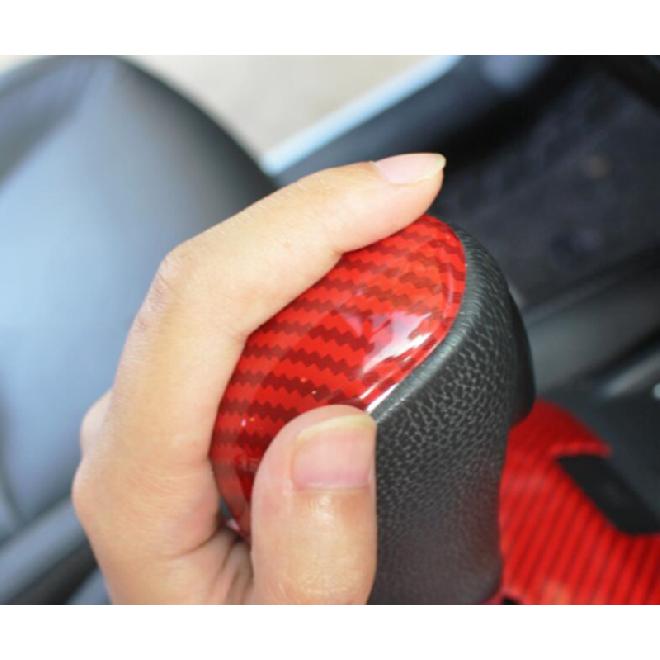 For Nissan Rogue 2014-2020 Carbon Fiber Red Gear Shift Knob Molding Cover Trim