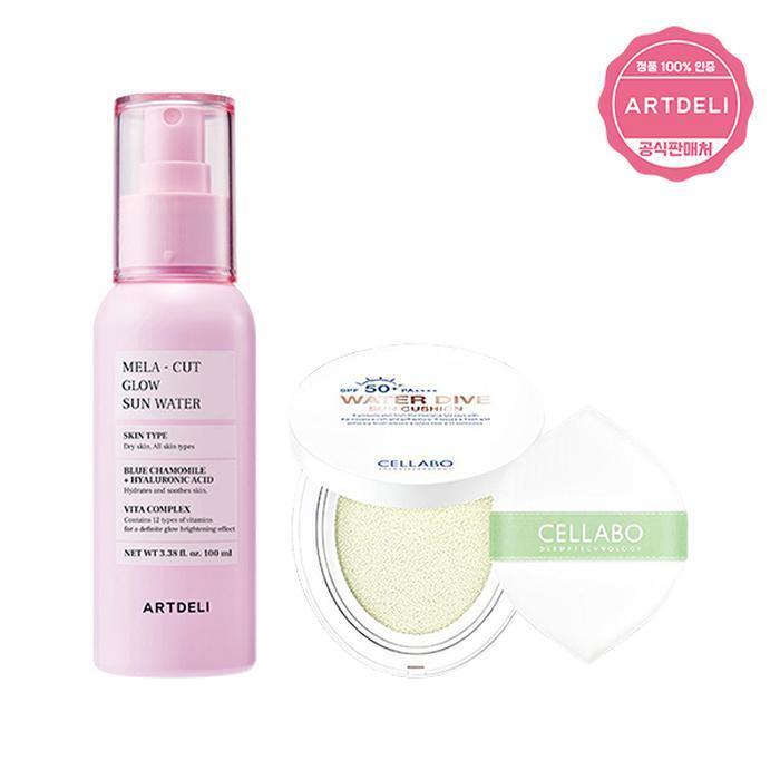 ARTDELI Melacut Glow Sunwater 100ml + Sun Cushion Season 2 23g (31250273)