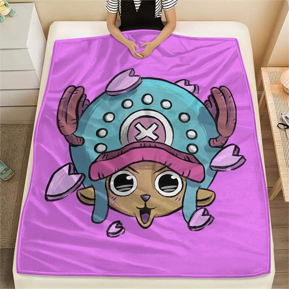 ONE PIECE Tony Tony Chopper Flannel Blanket Pretty Printed Design For Home Bed Sofa Chair Travel Picnic -HE76
