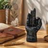 Harz Handlese Hand Räucherhalter Halter, Statue, Dekorative Gruselige Halloween Tischdekoration Stäbchen Antike Mystische Hand Handflächenskulptur für Zuhause