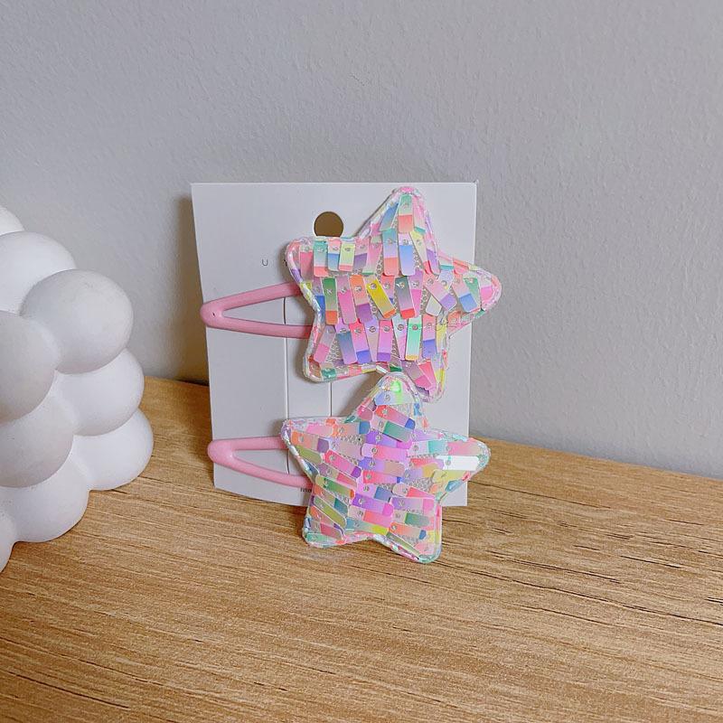 2 ST Nya Prinsessan Fjälligt Hjärta Flickor Hårnålar Härliga Barn Huvudbonader Hårspännen Hårklämmor Barrettes Håraccessoarer