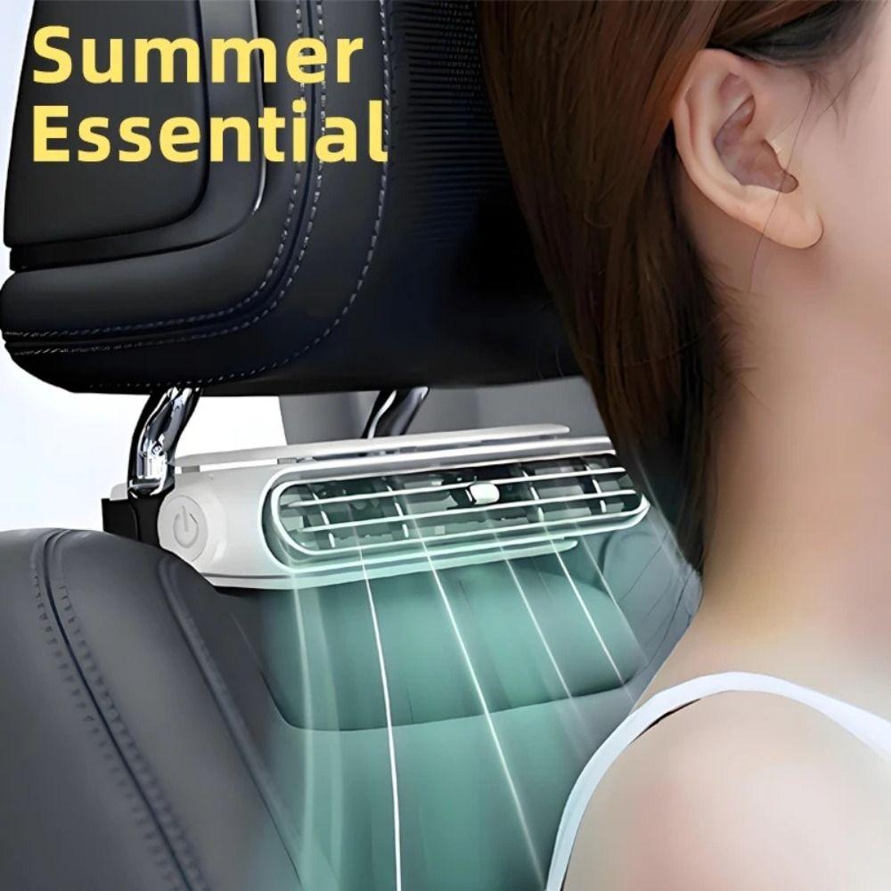 Soft Airflow USB Plug-in Fan Safe Structure Automobile Cooling Fan  Vehicle Interior