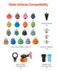 Coolant Pressure Tester Kit, 47Pcs Radiator Vacuum Refill Kit with 3 Metal Adapters, Universal Fit, Automotive Cooling System Pressure Tester Tool,