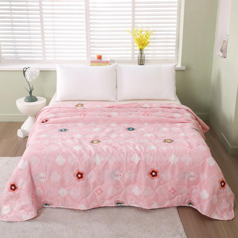 Summer Rabbit Flower Bear Print Air Conditioner Quilt With Gift Box Bedroom For