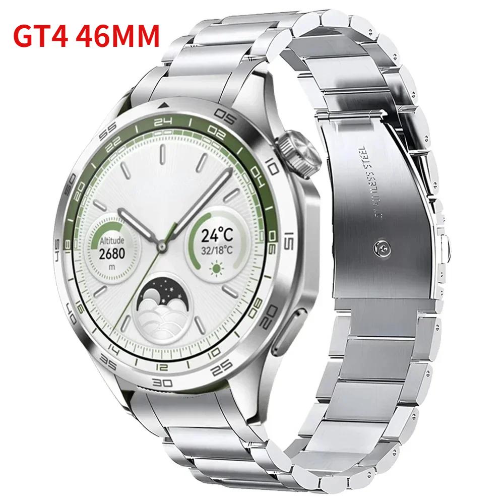 Official Original Wristband for Huawei Watch GT 4/5 46MM Metal Stainless Steel Replaceable Watchband for Huawei Watch GT 5 46mm
