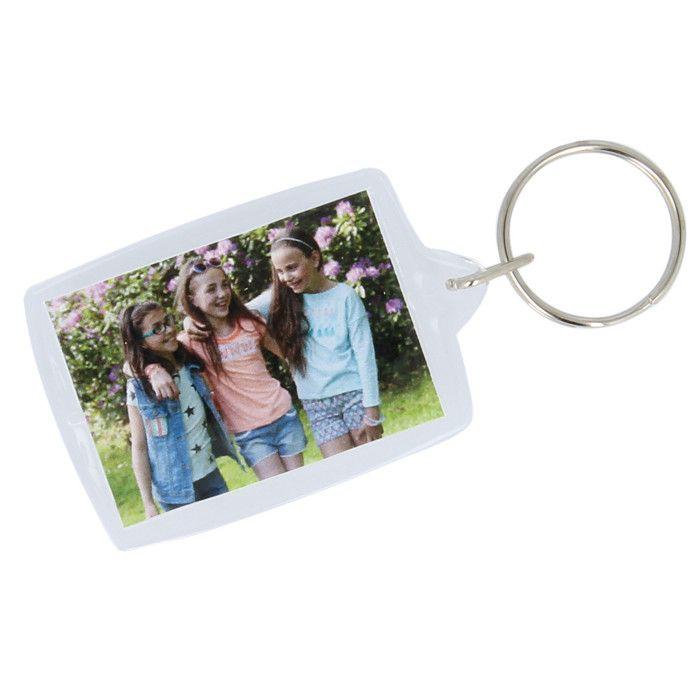 SET 4 PHOTO KEYRINGS - 30X45 MM