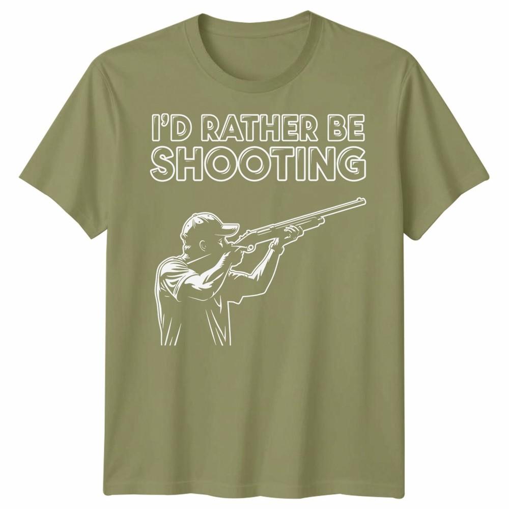 Id Rather Be Shooting Novelty Unisex T Shirt Fathers Day Gift Unisexs Unisexs Tee