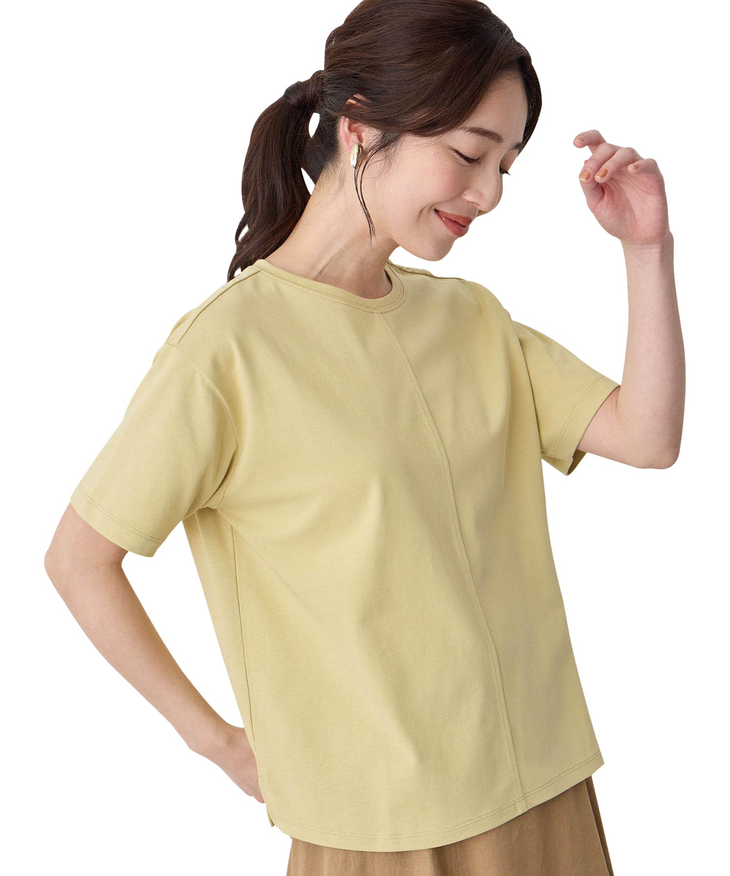 

Женская футболка Petit Honfleur Cooler Touch с круглым низом, размер M, 521971, желтый,