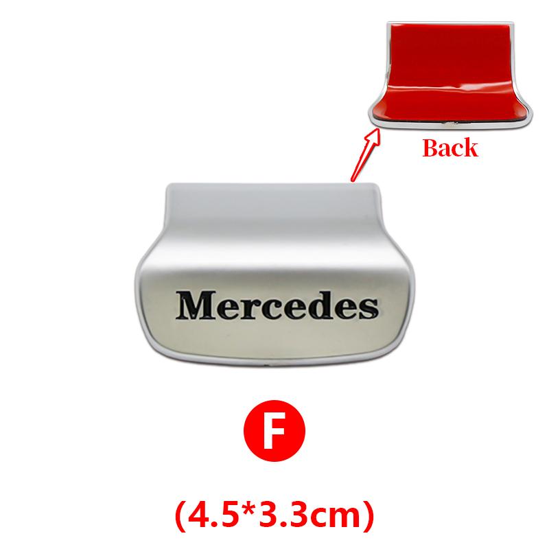 3D ABS Car Steering Wheel Emblem Sticker Interior Badge Accessorie For Mercedes Benz AMG W205 W168 W108 AMG W176 W204 W212 GLC