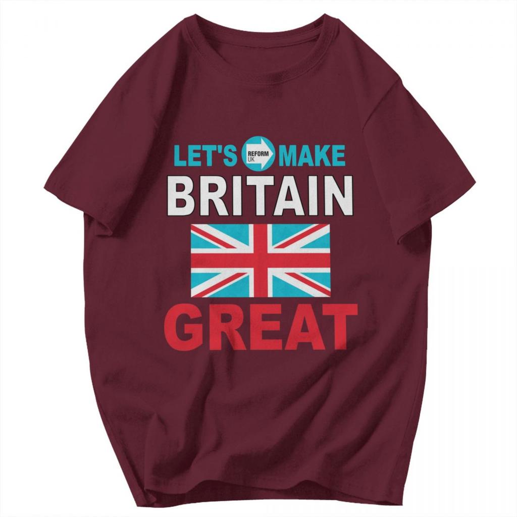 Men T Shirt Lets Make Britain GREAT Again UK Trending Pops Y2K Graphic Anime Unisex Clothes T Shirts