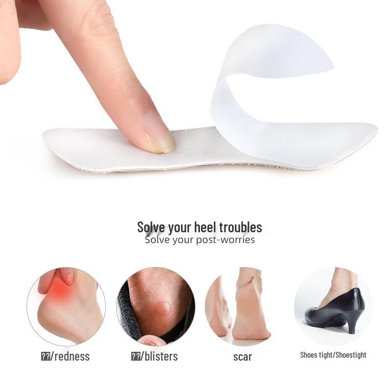 Adjustable Soft Invisible Heel Sticker for Anti-Wear and Anti-Drop Protection In High Heel and Sports Shoes - Half Size with Color Bag Packaging