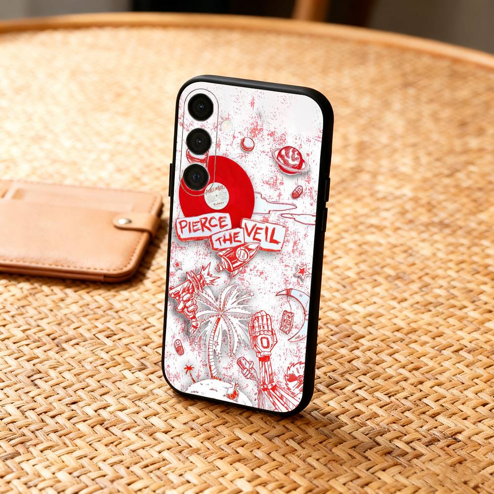 P-Pierce T-The V-Veil Band  Phone Case For Samsung  A73,A21s,A22,A31,A32,A52,A53,A71,A80,Soft Black Shell