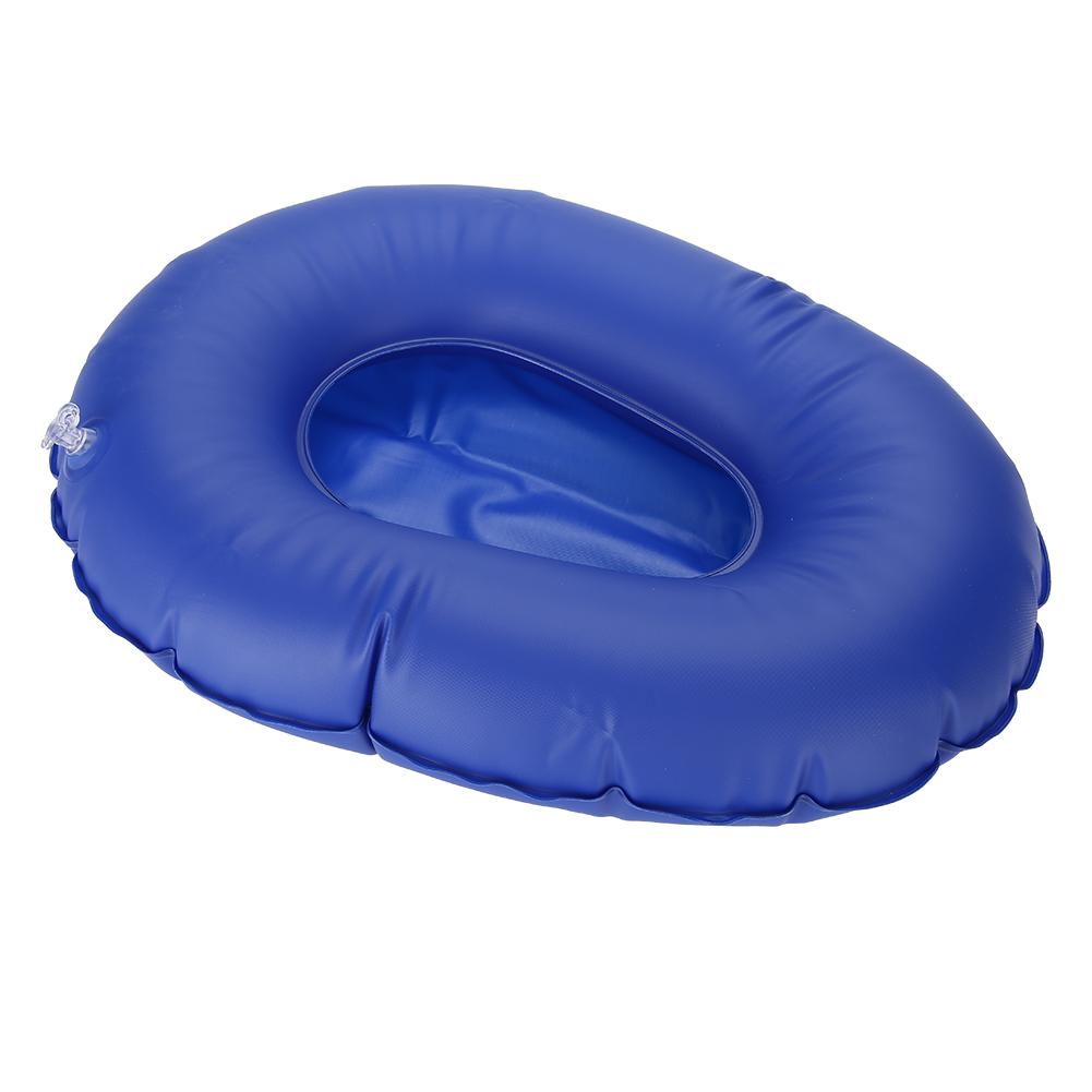 Professioanl Air Inflation Blue Seat Cushion Portative Chair Cushion  Foldable Back Cushion